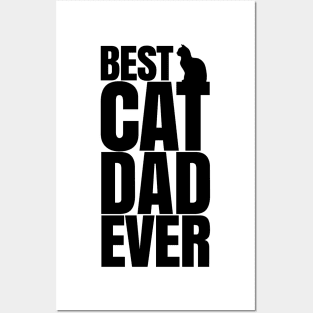 BEST CAT DAD EVER Posters and Art